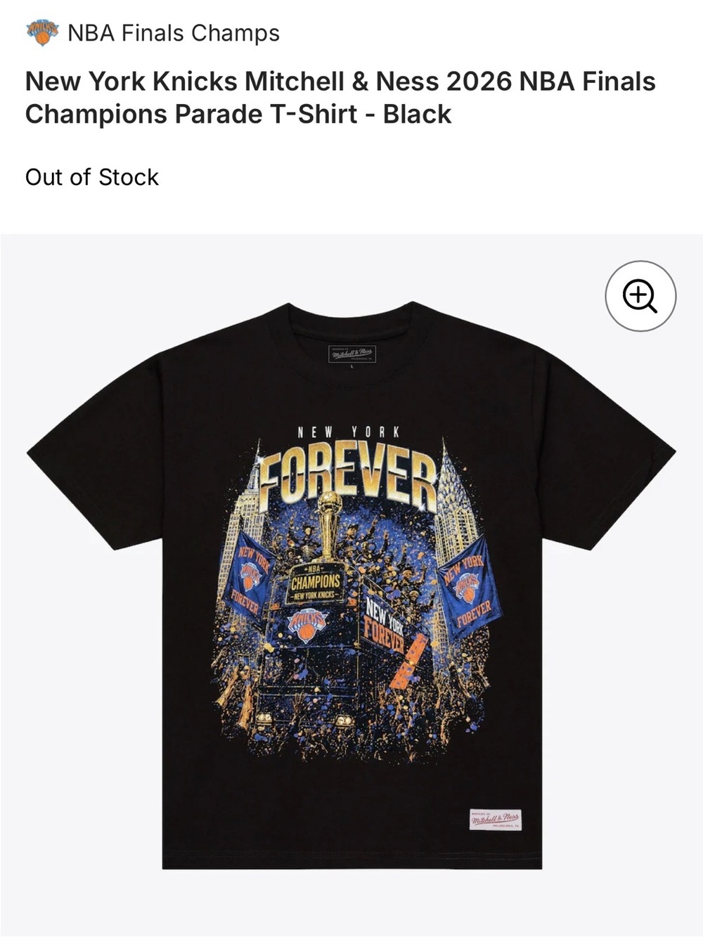 New York Knicks NBA Finals Champions Parade T-Shirt